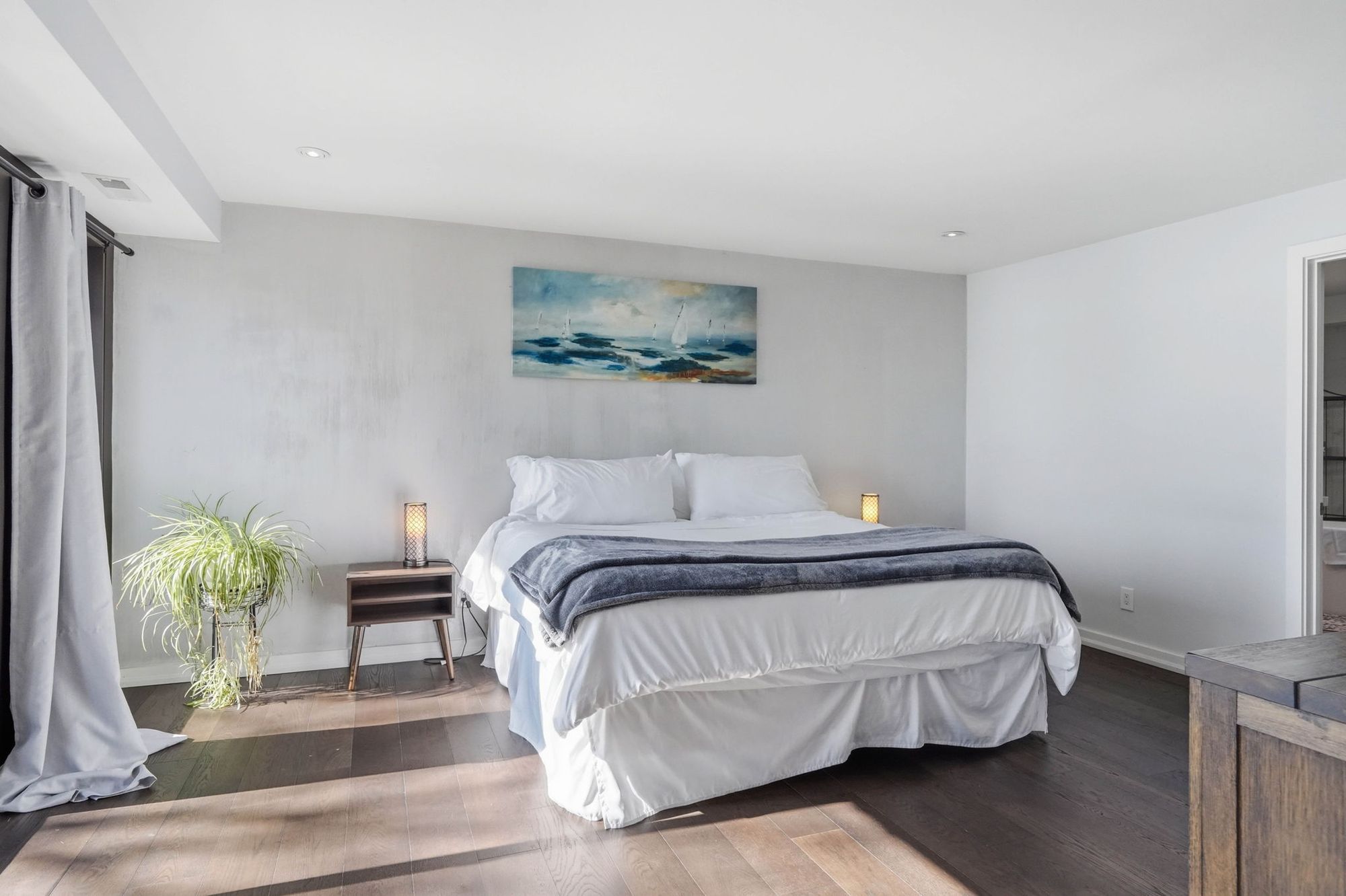 The primary bedroom